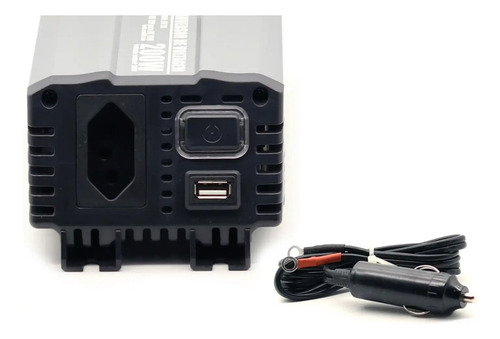 Inversor 200w 12v Para 110v Conversor Tomada Usb Tech One Vo