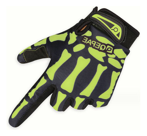 Guantes De Dedo Completo Con Calavera For Andar En