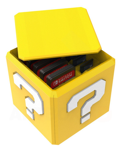 Caixa Super Mário Jogos Nintendo Switch Porta Jogos