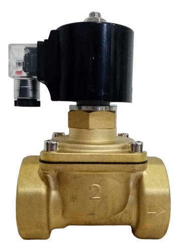 Válvula Solenoide De Latón, 2 , N. Abierta, 110 Vac, 60 Hz