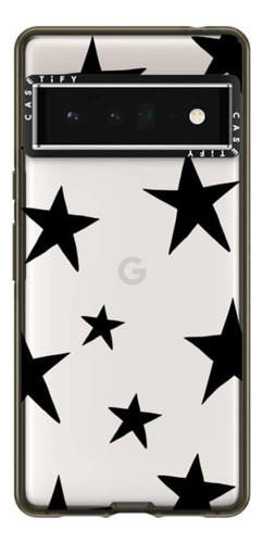 Casetify Impact Funda Google Pixel 6 Pro Estrellas Negro