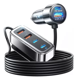 Ainope 90w Usb C Car Charger 6-port, iPhone 15 Pro Max Fa...