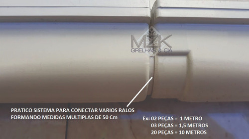 Ralo Linear 6x50 Sifonado Anti Inseto Com Grelha Inox