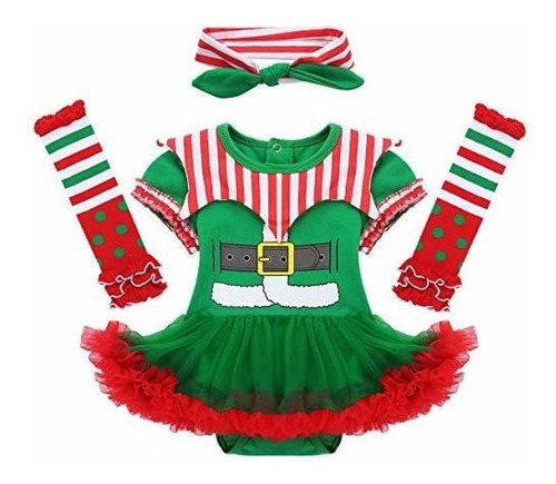 Venjoe Bebé Niña Niña Navidad Traje Traje B08ln9cqf21