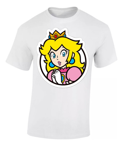 Camisetas Super Mario Bros - Princesa Peich Grandes Diseños
