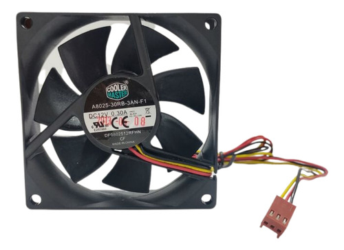 Ventilador 12v 0,30a 03fios A8025-30rb-3an-f1 Cooler Master