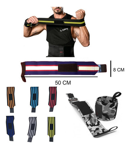 Muñequera Strap Crossfit Xfit Ejercicio Con Pesas Tuproducto