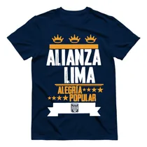 Comprar Polo Modelo Hincha Alianza Lima Moda Algodón Estadio Fútbol