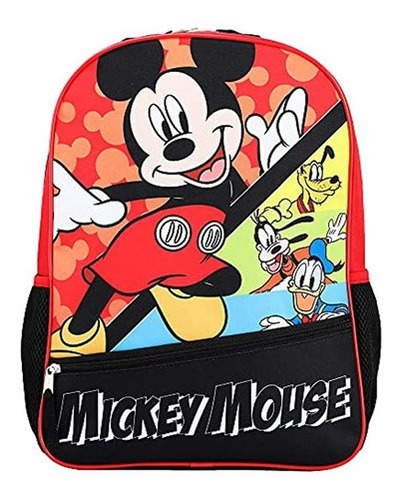 Morrales Mickey Mouse 16'' Mochila Para Niños Con Orejas