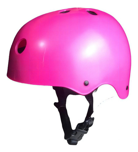 Capacete Skate Bike Patins Patinete Adulto Pink Cor Rosa Tamanho M