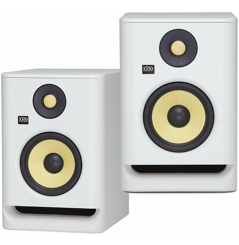 Krk Rp5 G4 Blancos Monitores 5 Potenciados Estudio Par