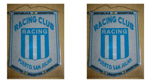 Banderin Mediano 27cm Racing Puerto San Julian