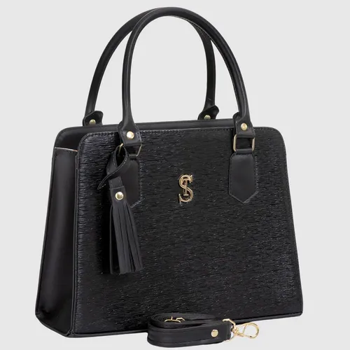 Bolsa Transversal e de Mão Feminina Tote Linda Cor Preta Selten Preto Ouro — R$ 57,68 em Mercado Livre, 41% OFF