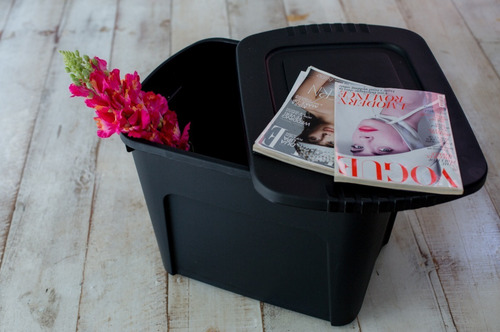 Caja Baúl Organizadora Apilable De 80lts X6 Unidades