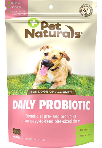 Pet Naturals Probióticos Perros 72 Grs