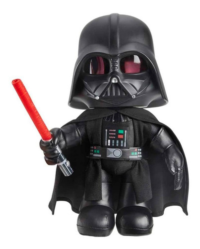 Pelúcia Star Wars Darth Vader Com Sons - Mattel - 28cm 