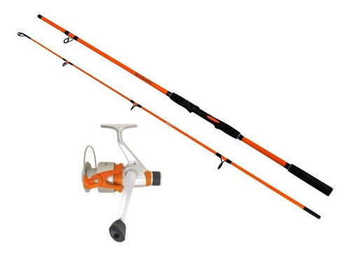 Kit De Pesca Caña 2 Tramos 2.40 M + Reel Limay 6000 Kushiro