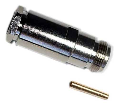 Conector N Femea Reto Prensa Cabo Para Rg-213 / Rgc-213