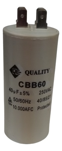 Capacitor De Marcha 40 Mfd 250 Vac Quality
