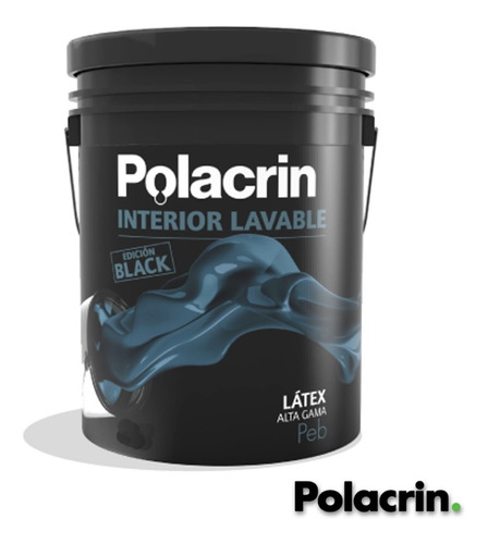 Pintura Polacrin Premium Lavable 10 Lts Color Blanco Oferta