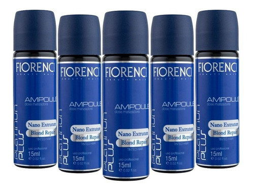 Imagem 1 de 3 de Kit Ampolas Tratamento Cabelos Loiros Mechas Matização 15ml
