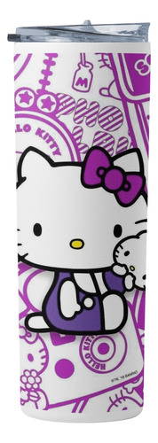 Termo Cabo 20 Oz. Hello Kitty Moño Morado
