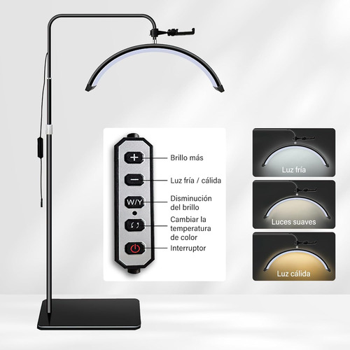 Diamantes Lampara Para Pestañas Con Control Led Lamparas Pie
