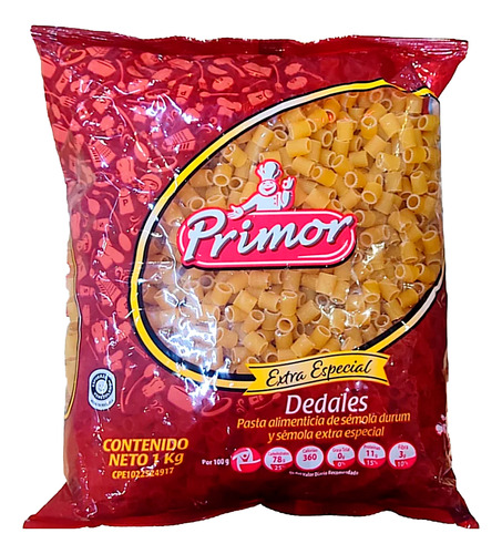 Pasta Corta Primor Dedales  Extra Especial 1kg