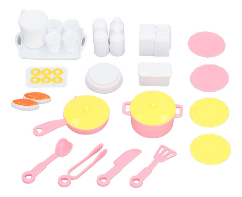 Juego De Cocina De Juguete Para Niños Pequeños, 51 Piezas, J