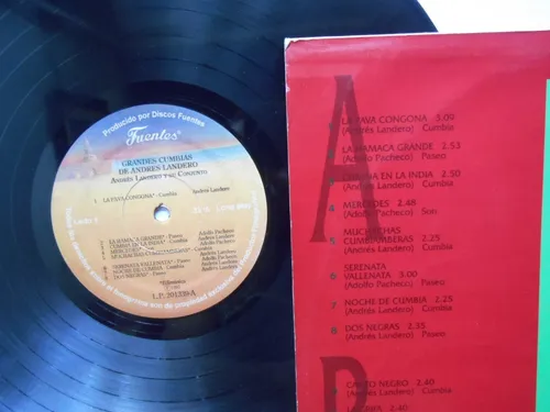 Andres Landero Y Su Conjunto Grandes Cumbias Lp Vinilo 1995 (Usado)
