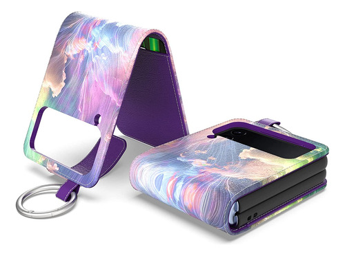 Funda Para Samsung Galaxy Z Flip 4 - Galaxia Violeta