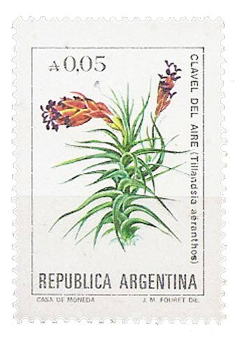 Argentina 1528 Gj 2212 A - Flor Clavel Del Aire Fósforo