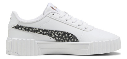 Zapatilla Puma Carina 3.0 Animal Jr Blanco Joven