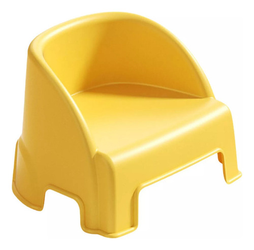 Taburete Pequeño, Taburete Con Escalón, Reposapiés Amarillo