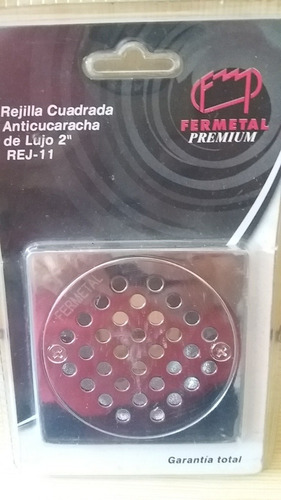 Rejilla Cuadrada Anticucarachas De Lujo 2  Fermetal 