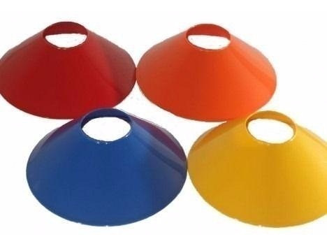 Kit 20 Cones 23cm + 20 Chapeu Chines Funcional Agilidade