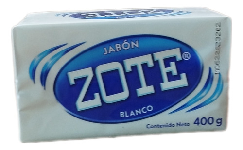 Jabón De Lavandería Zote Blanco Pack Con 12 Pz De 400 Gr C/u