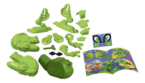 Clementoni- Dino Bot T-rex, Set Armar Y Aprender Robótica
