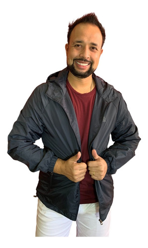 Imagem 3 de 6 de Jaqueta Corta Vento Original Com Capuz - P Ao G3 Plus Size