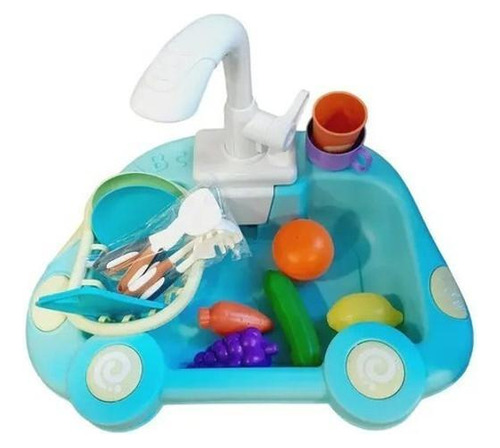 Pia Aqua Magic Torneirinha Sai Água Cozinha Infantil Brincar