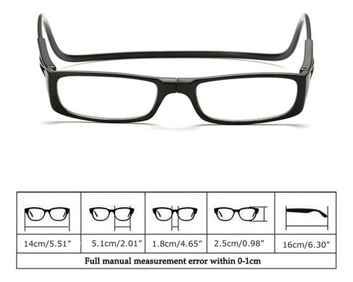 Gafas De Lectura Magnéticas (gy200) Ajustables Con Cuello Co