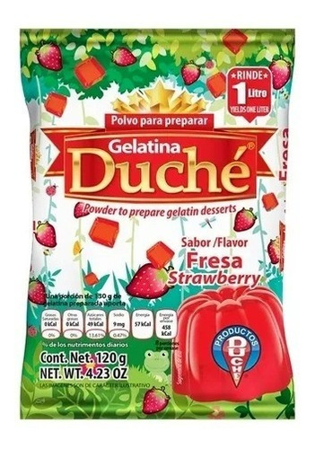 Imagen 2 de 6 de Gelatina Duché 2 Cajas (56 Piezas De 120gramos Cada Una)