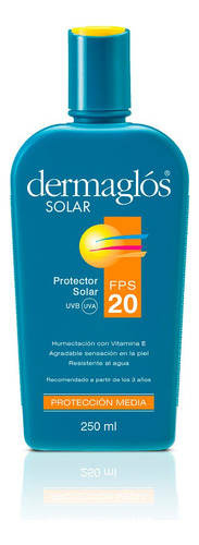 Protector Solar Dermaglos Fps 20 Emulsión Resistente Al Agua