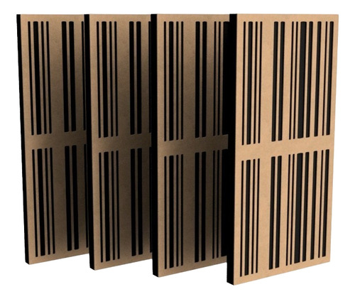 Panel Acústico Elementi D1 4pz R Difusión, Absorción Sonido