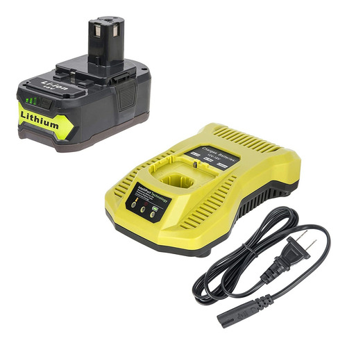 18v De La Batería Y El Cargador Combinado De Ryobi De ...