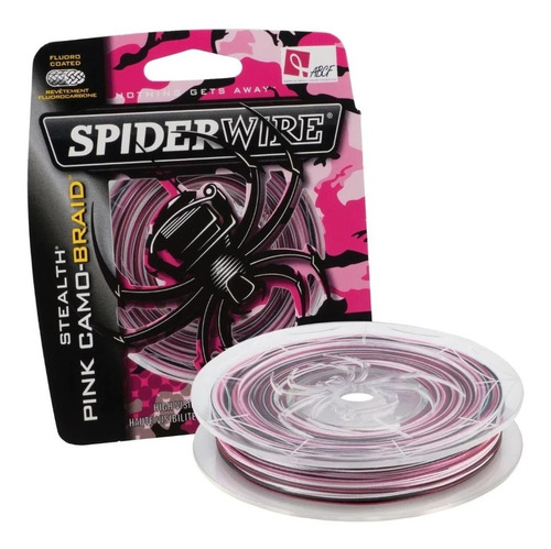 Multifilamento Spider Wire Stealth 20lb Pink Camo 125 Yd Usa Color Rosa