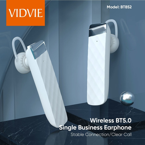 Audifono Inalambrico De Trabajo Bluetooth 5.0 Vidvie Bt852