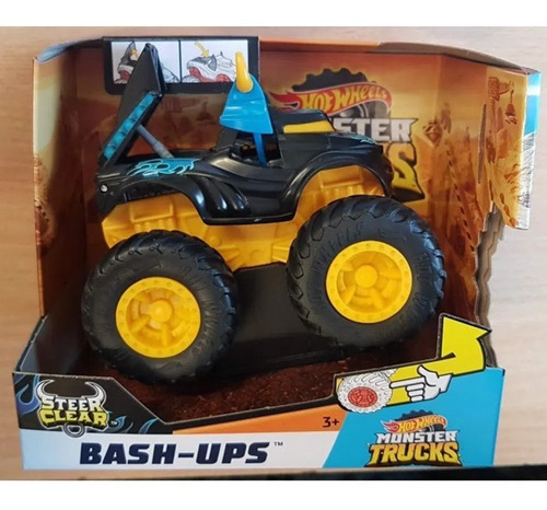 Hot Wheels - Monster Trucks Bash Ups 1:43 Gpy49-gpy51 Color Negro Personaje Auto