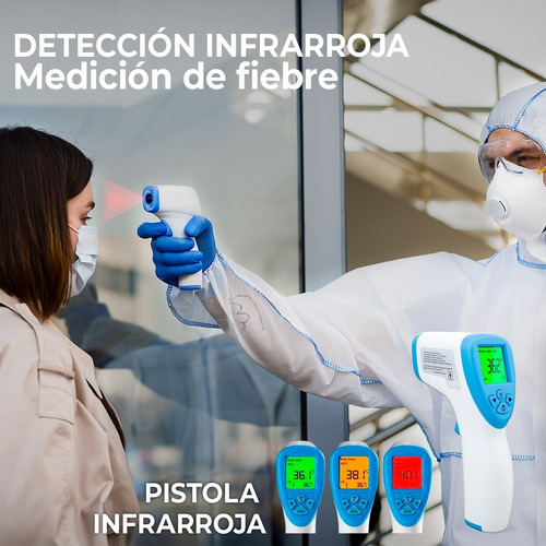 Imagen 4 de 4 de Termómetro Digital Infrarrojo Manual Registro Invima