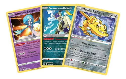 2 Cartas Pokemon Kit de Evoluções Steelix Onix Diversos Modelos Pronta  Entrega